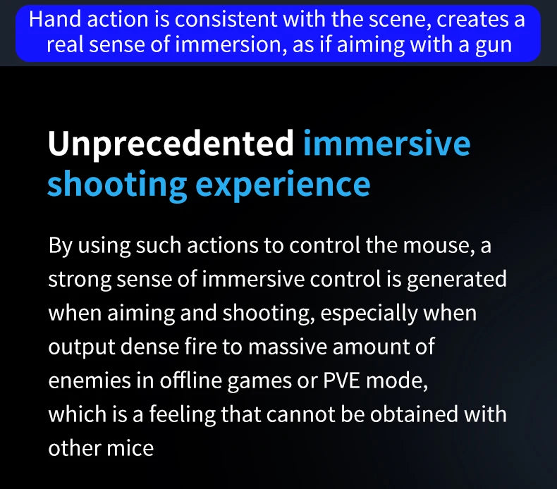 Viral Vault™ Gun Style Gaming Mouse