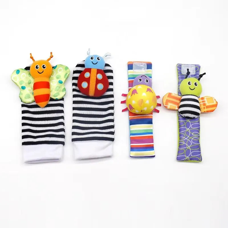 Viral Vault™  Cute Stuffed Animals Baby Rattle Socks