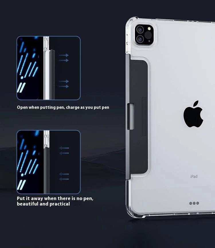 Viral Vault™ Clear Rotating iPad Keyboard Case