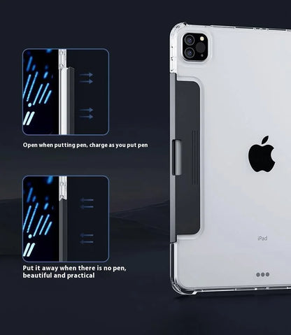 Viral Vault™ Clear Rotating iPad Keyboard Case