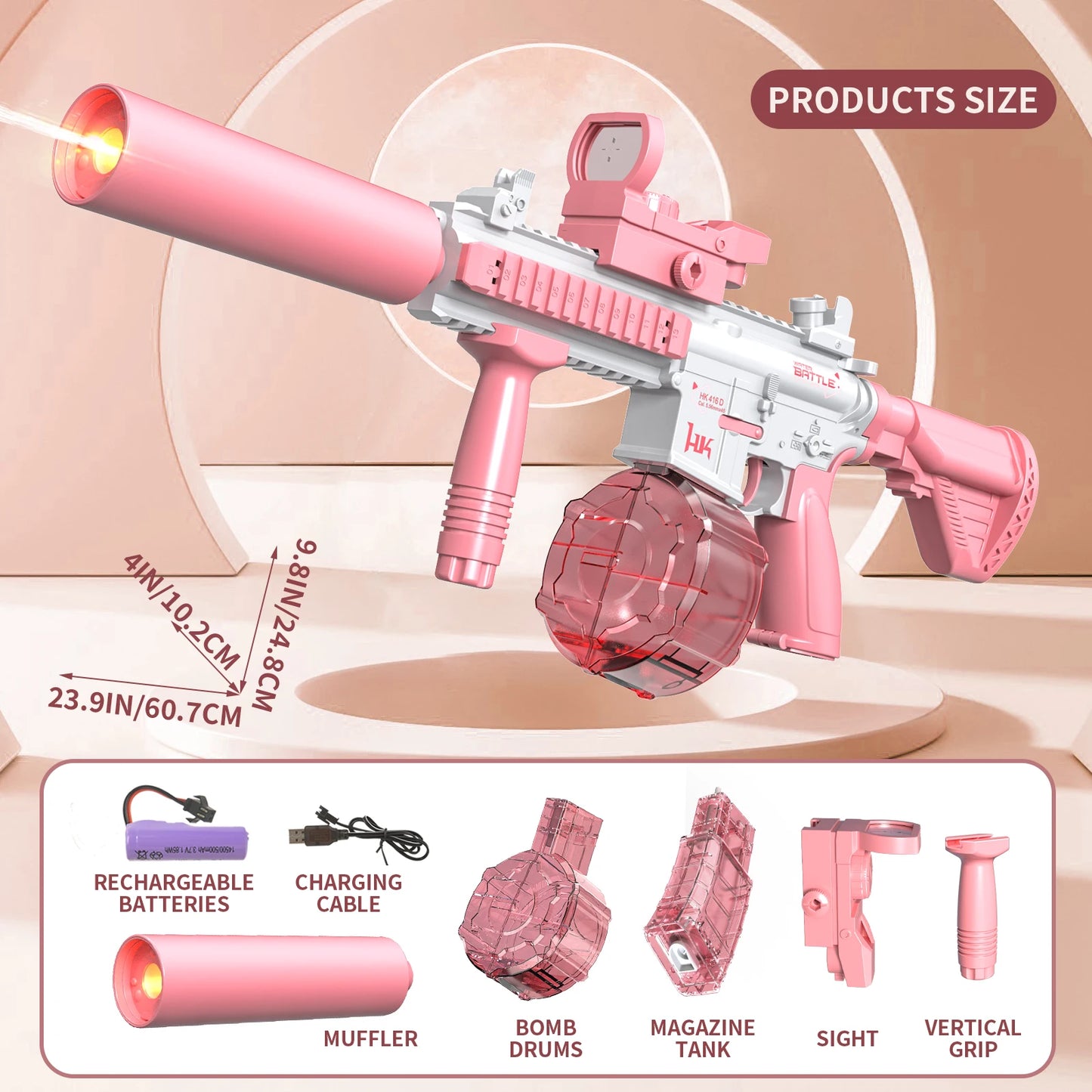 Viral Vault™ Electric Water Gun M416