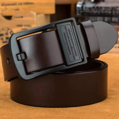 Viral Vault™ Leather Cowhide Men's Belt