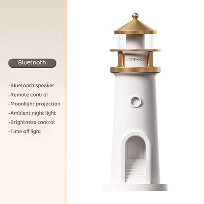 Viral Vault™ Night Lights Moon Projection Lighthouse
