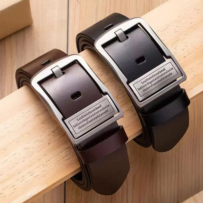 Viral Vault™ Leather Cowhide Men's Belt
