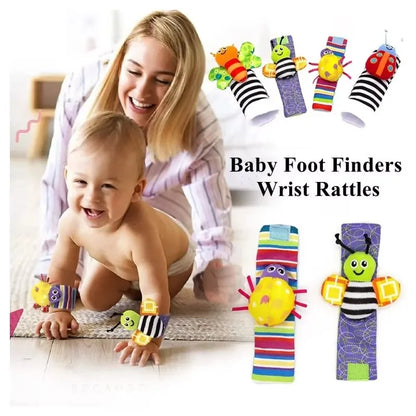 Viral Vault™  Cute Stuffed Animals Baby Rattle Socks