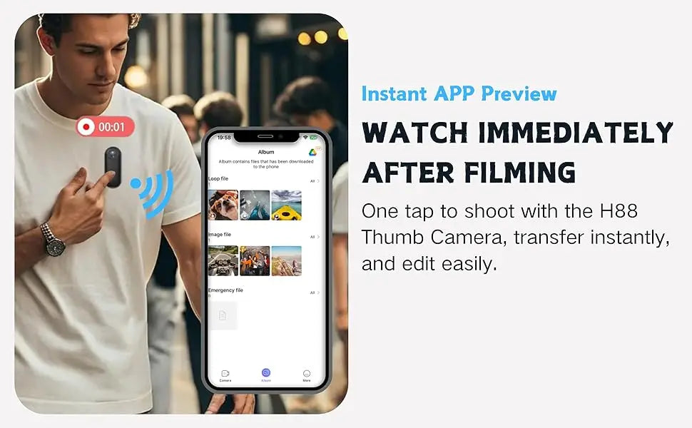 Viral Vault™  Small Vlog Wireless Camera