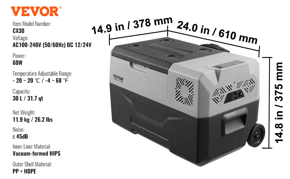 Viral Vault™ Car Refrigerator Fridge