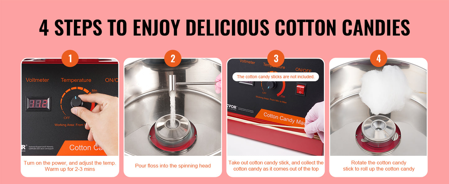 Viral Vault™ Electric Cotton Candy Machine